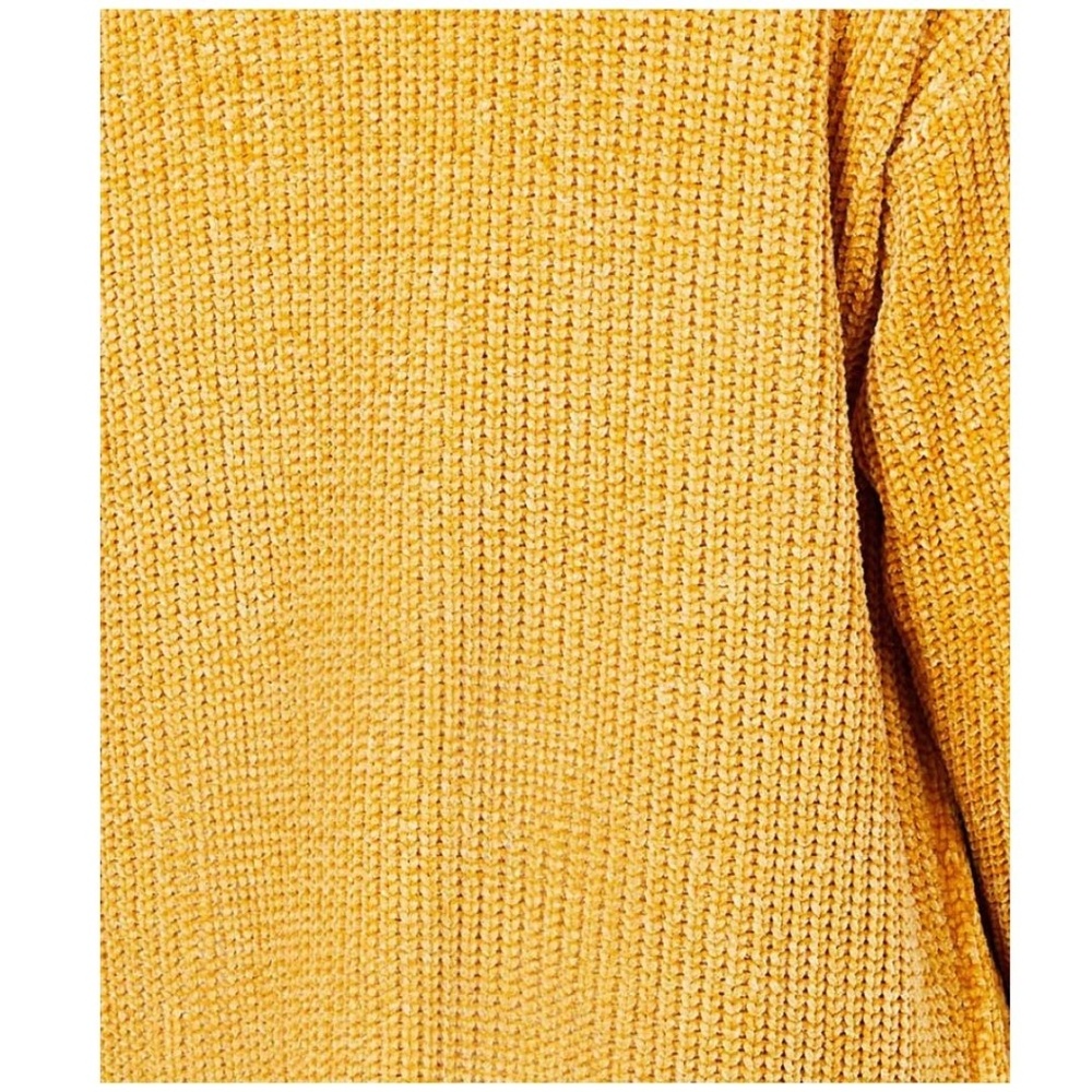 FEW LEFT❗Stunning Mustard Chenille Long Cardigan - Picture 3 of 4